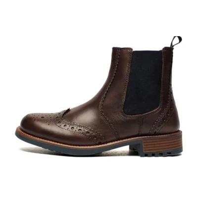 Image of Cotswold Cirencester Chelsea Brogue Mens Brown