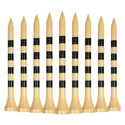Image of LIKOSO Bamboo Golf Tees 2 3/4 inch Wooden Long Pack of 100 for Driver Accessories