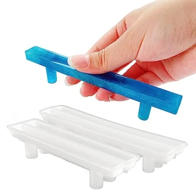 Image of Tray Handles for Resin Mold, 2pcs Silicone Handle Mold Epoxy Casting Halloween Molds DIY Art Craft Storage Cabinet Cupboard Serving Board Jewelry Trays Drawer Fruit Platter