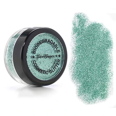 Image of Stargazer Biodegradable Glitter Shaker Turquoise. Festival Friendly Cosmetic