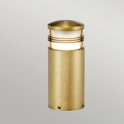 Image of Newbrighton Outdoor Pedestal Light Antique brass, IP55