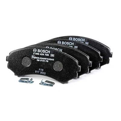 Image of Bosch BP422 Brake Pads Front Axle ECE R90 Certified 1 Set of 4