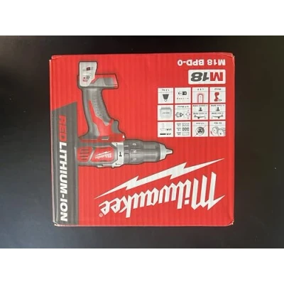 Image of Milwaukee M18 BLPD2 18V Li Ion Heavy Duty Hammer Combi Drill Body Only, Red
