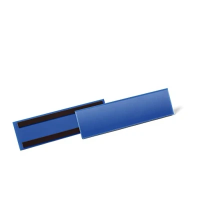Image of Durable 175807 1/3 A4 Landscape Magnetic Document Sleeve Dark Blue (Pack of 50)