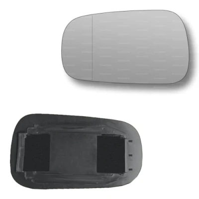 Image of Less4spares Replacement Wing Mirror Glass Left Compatible with Ford Fiesta 2002 2005 CLIP ON Passnager Near Side N/S Blind Spot