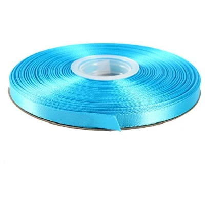 Image of ITIsparkle 9mm Width (3/8&quot;) Double Faced Satin Ribbon 45 Meters (Full Reel) Crafts Gift Wrap Floristry Turquoise