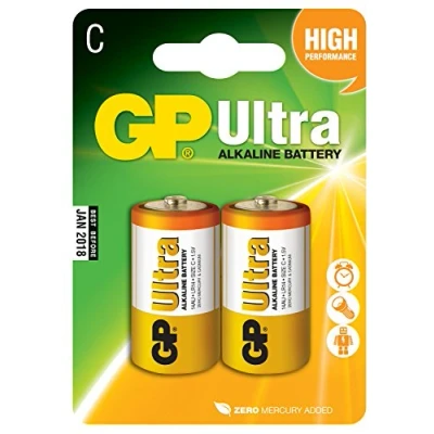 Image of GP AVL175 ULTRA ALKALINE C 1.5V BATTERIES, 2 PACK