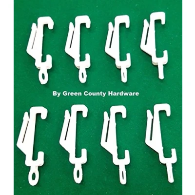 Image of Harrison Drape standard &amp; superdrape gliders/curtain hooks 10 pack
