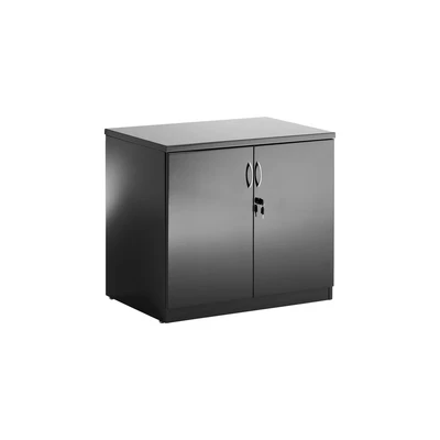 Image of High Gloss Desk Cupboard Black I000733
