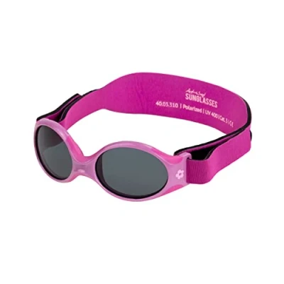 Image of ActiveSol Explorer Baby Sunglasses 0 18 Months with Headband UV400 Protection Polarised BPA Free, Blue Fish