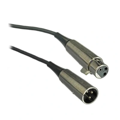 Image of Shure C25E 25 Feet TRIPLE FLEX Cable, Black XLR Connector on Microphone End