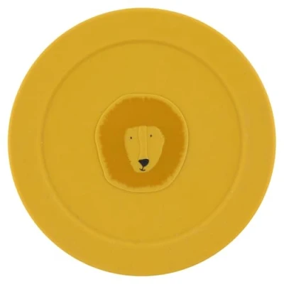 Image of Trixie Silicone Snack Pot with Lid Mr. Lion Toddler Container Soft, Durable, and Leak Proof Cup Easy to Clean Perfect for On the Go Safe Eco Friendly