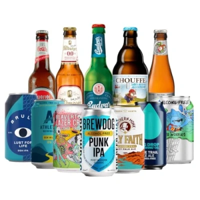 Image of Beer HUNTER Craft Low/No Alcohol Free Mixed Selection (12 Pack)