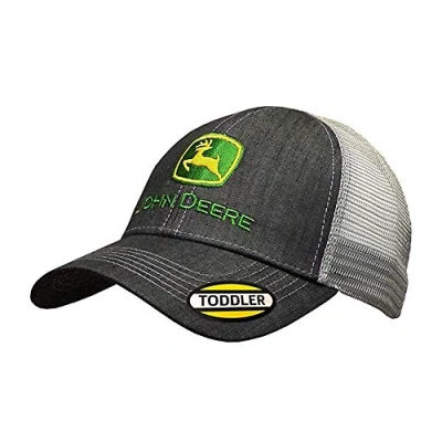 Image of John Deere Toddler Kids Dark Denim Meshback Cap Charcoal Os