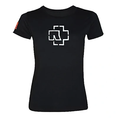 Image of Rammstein Women’s T Shirt Logo Glow in The Dark (S) Black