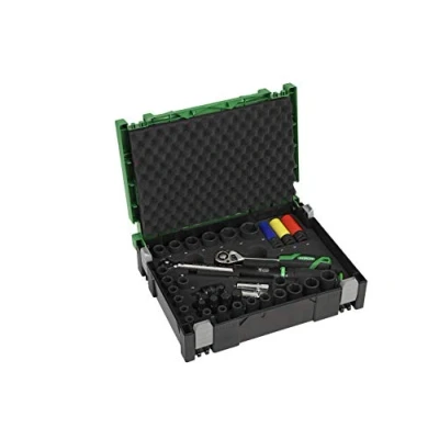Image of Hitachi HiKOKI Car Set 39 teilig (Ratsche, Gelenkstück, Drehmomentschlüssel, Kraftstecknüsse, Transportkoffer)