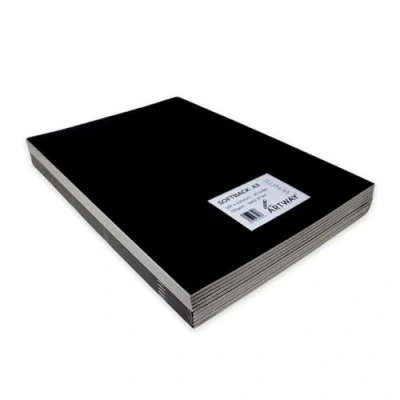 Image of Artway Softback Sketchbook A3 Portrait 135gsm Cartridge Paper 20 pages/40 Sides Pack of Ten, White