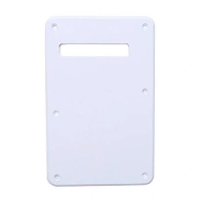 Image of Musiclily Guitar Strat Back Plate for Fender USA/Mexican Standard Stratocaster Modern Style, 1Ply White
