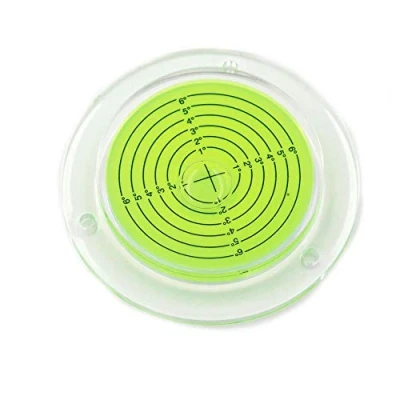 Image of 100mm Large Bullseye Bubble Spirit Level, Round Precision Level Circular Inclinometers Tool with Mounting Holes for RV Leveling Camper