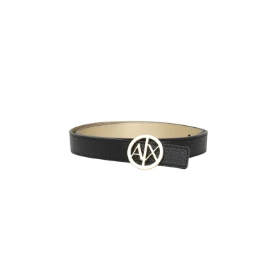 Image of Armani Exchange Reversible Belt, Women&#039;s, Size: 36, Black