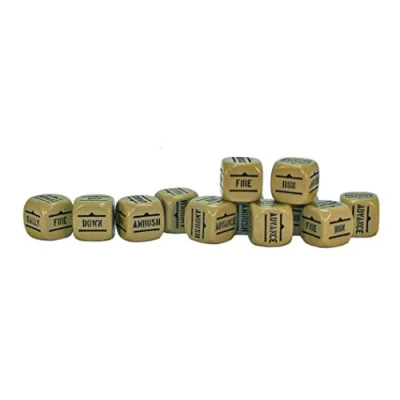 Image of Warlord Games WGB DICE 12 Accessories, Sand