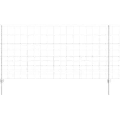 Image of vidaXL Fence Posts 22 pcs U Channel 120 cm Galvanised Steel