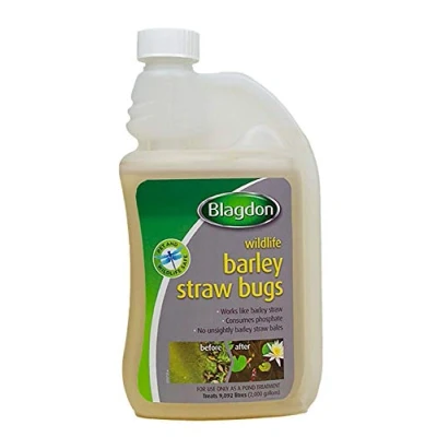 Image of Blagdon Natural Barley Straw Bugs, 1 Litre, Pond Water Treatment, Clears Green Water, Suspended Algae and Blanketweed, Consumes Phosphate, Eats Organic Matter, Pet Wildlife Safe