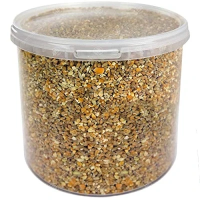 Image of GardenersDream Mixed Poultry Corn Premium Quality Natural Feed Mix Rich in Vitamins and Calcium Chicken Duck Geese Food Helps Develop Strong Beaks, Tough Bones Healthy Feathers (2.5L Tub)