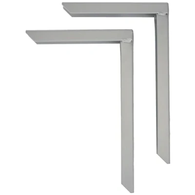 Image of Element System Heavy Load Shelf Brackets, white aluminium steel (Set of 2), 200 x 300 mm, Made in Germany