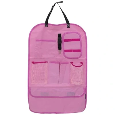 Image of PETEX 44150122 41 x 64 cm Back Seat Organiser with Logo Pink