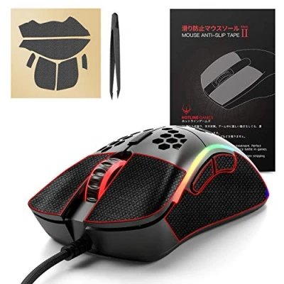 Image of Hotline Games Mouse Anti Slip Grip Tape Compatible With Model D Gaming Skins, Sweat Resistant, Cut to Fit, Easy Apply, Professional Mice Upgrade Kit