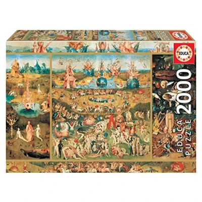 Image of Educa 18505 The Garden of Delights Puzzle, 2000 Pieces, multicoloured