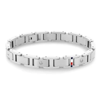 Image of Tommy Hilfiger Screws Family Necklace silvercoloured, Men&#039;s, Size: One Size, Silver coloured