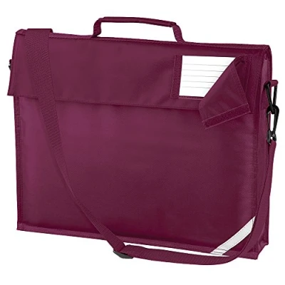 Image of Quadra Junior book bag with strap Burgundy