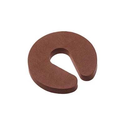 Image of Door Finger Guards Baby Proofing Doors Made Easy with Soft, Prevents Pinch Injuries, Slamming Doors, and Child or Pet from Getting Locked in Room Brown 1PCS