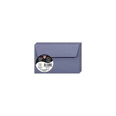 Image of Clairefontaine Ref 5191C Pollen Adhesive Envelopes (Pack of 20) 90 x 140mm Sized, 120gsm Paper, Printer Compatible, Acid Free, Strip for Easy Seal Forget me Not Blue