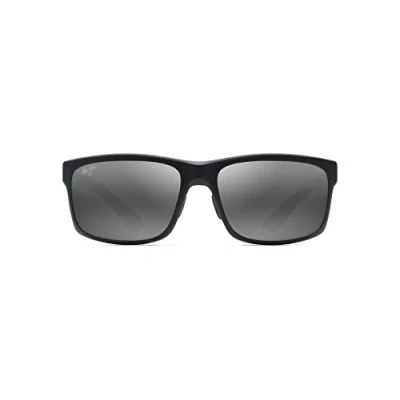 Image of Maui Jim Unisex Adult Pure Collection Pokowai Arch Sunglasses, Black Matte/Neutral Grey, M