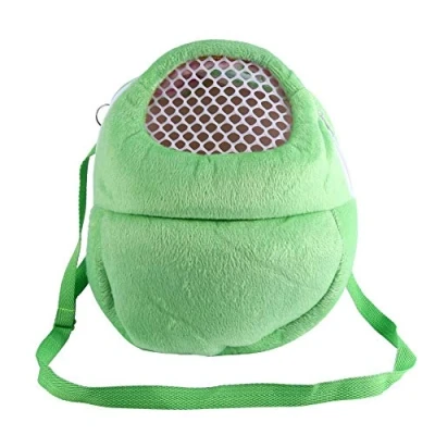 Image of Pet Carrier Bags Hamster Rat Hedgehog Rabbit Sleeping Bag Breathable Portable Outgoing Travel Handbags Backpack With Shoulder Strap ( Color : Green )