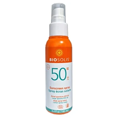 Image of Biosolis Sunscreen Body Spray Lotion SPF 50 For Unisex 3.4 oz