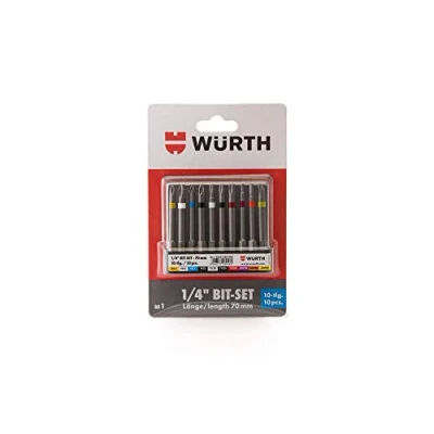 Image of Würth 1/4 inch Bitsortiment 10tlg. with beltclip
