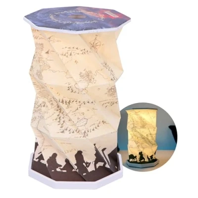Image of Nemesis Now Foldable LED Lamp 21 cm Touch Activated, USB C Rechargeable Light, Unique Fan Merchandise, Gifts &amp; Decor for Collectors Lord of The Rings