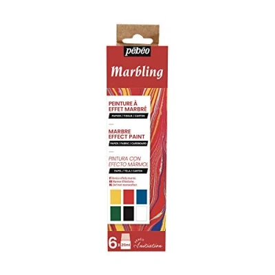 Image of Pebeo MARBLING Initiation Set, 20 ml (Pack of 6)