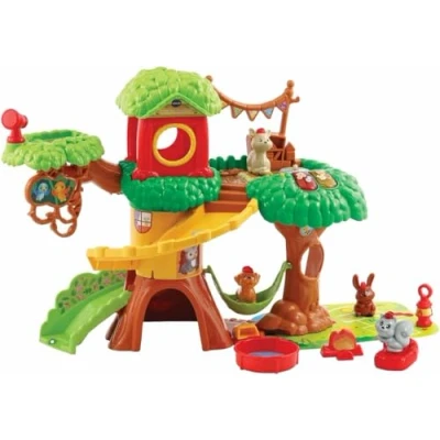 Image of VTech Animal Fun Treehouse Interactive Toy for Kids with Phrases and Sounds Suitable Boys Girls 1, 2, 3, 4+ Years, English Version