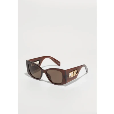 Image of Michael Kors Woman MK2244U COSTA BLANCA 402173 Sunglasses Injected Brown Squared Normal