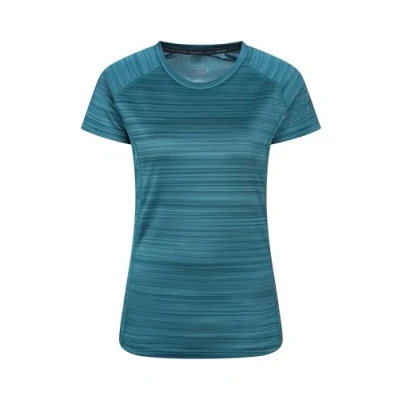 Image of Mountain Warehouse Endurance Womens T Shirt IsoCool Ladies Top, UV Protection UPF30+ Tee, Breathable &amp; High Wicking for Spring Summer, Running, Travelling Teal 6