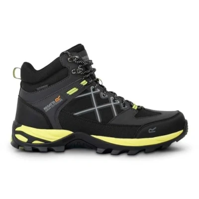 Image of Regatta Mens Samaris III Walking Boots Hiking, Ash Lime Pnch, 7 UK