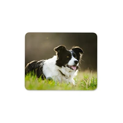 Image of Destination Vinyl Ltd Cute Border Collie Mouse Mat Pad Sheep Dog Farm Farmer Fun Gift Computer #8614