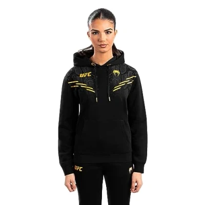 Image of Venum UFC Replica Womens Hoodie Champion Hoodie, Women&#039;s, Size: Large, Black/gold