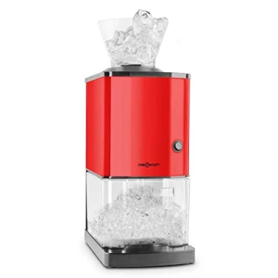 Image of oneConcept Icebreaker Ice Crusher 15kg/h 3.5 Liter Stainless Steel Bucket Red