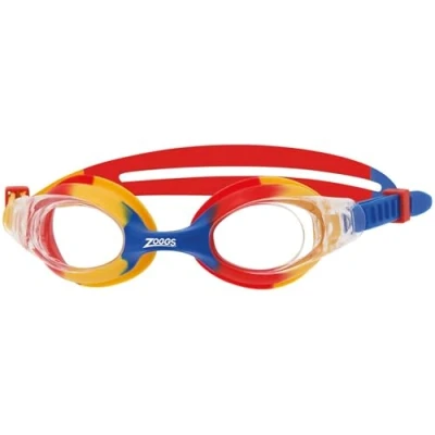 Image of Zoggs Unisex Youth Bondi Kids Goggles, Yellow/Red/Clear Lenses, One Size